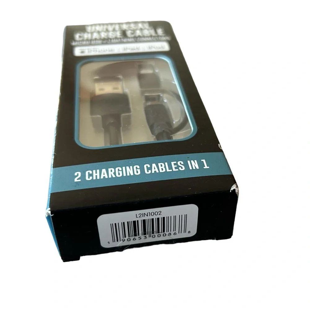 Universal Charging Cable Micro - USB - Lightning Connection iPhone/iPad/iPod New